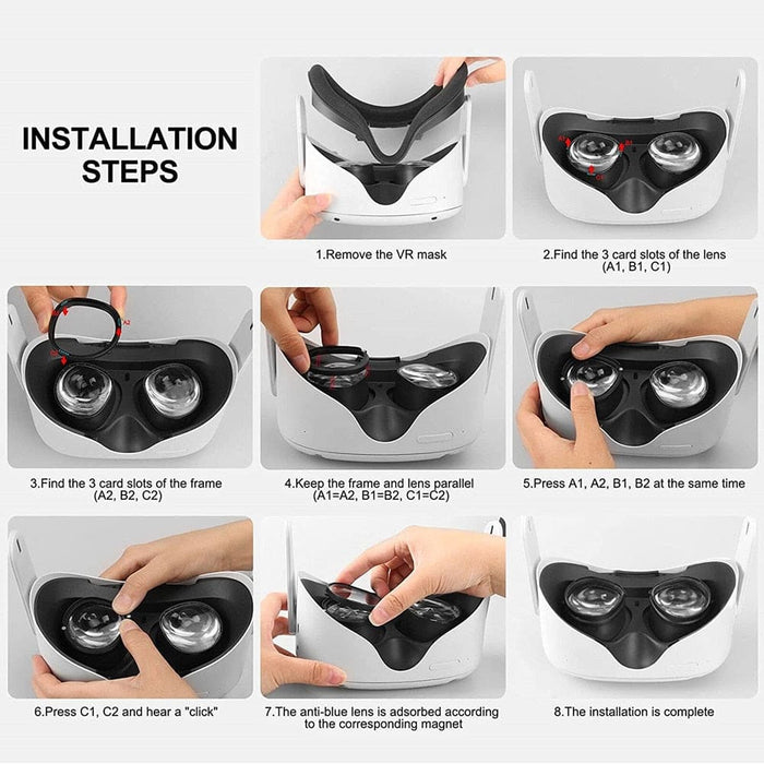 Anti Blue Quick Disassemble Magnetic Frame Glasse for Meta