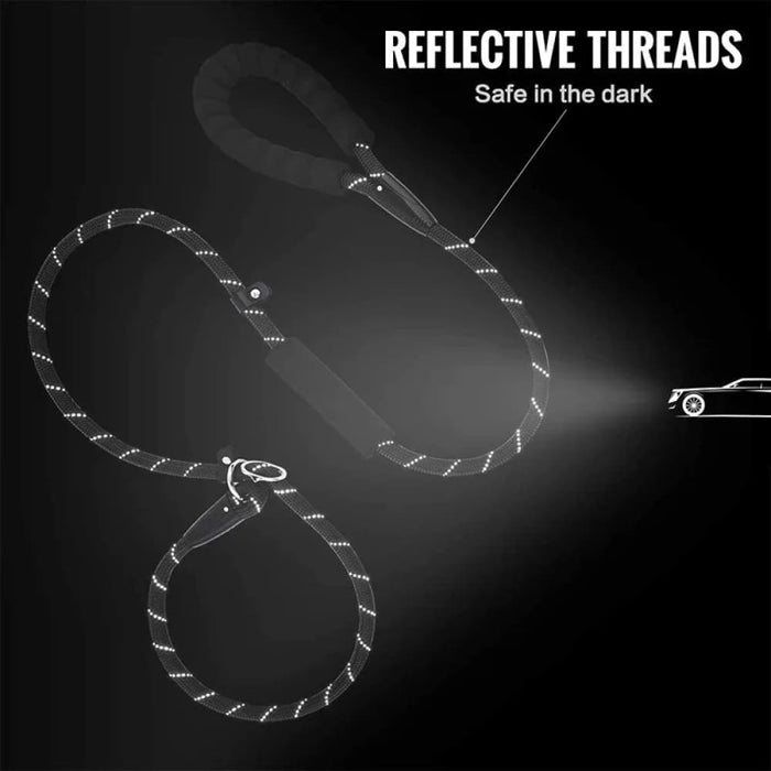 Anti Choking Dog Leash Padded Reflective Strong and Sturdy