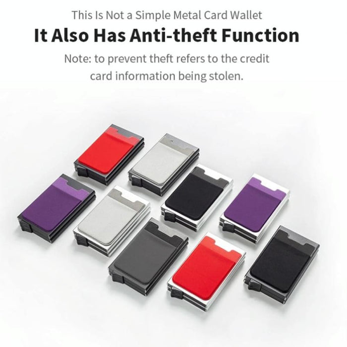 Anti Degaussing Rfid Coin Card Holder