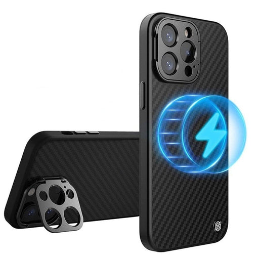 Anti-drop Magnetic Aramid Fiber Case with Kickstand