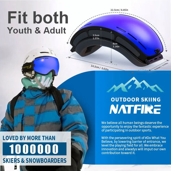 Anti Fog Ski Goggles For Snow Sports