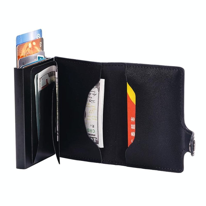 Anti Magnetic Crazy Horse Pu Card Bag