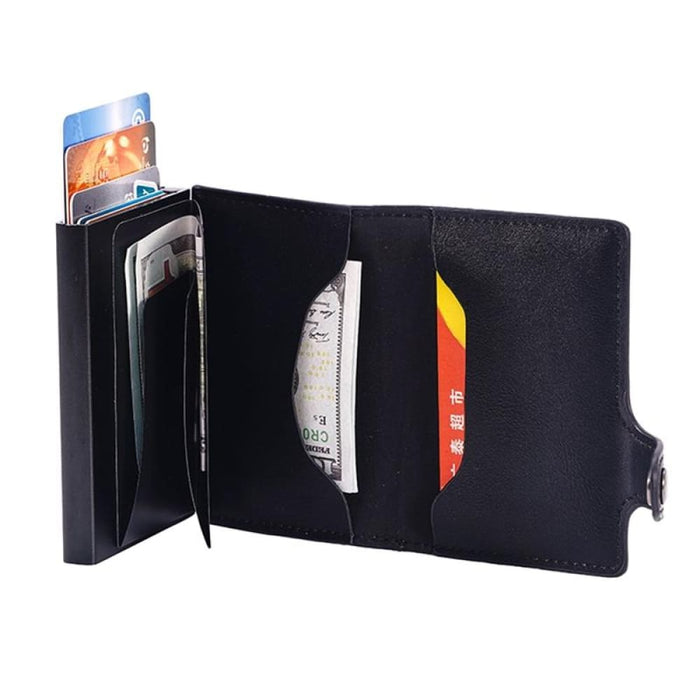 Anti Magnetic Crazy Horse Pu Card Bag
