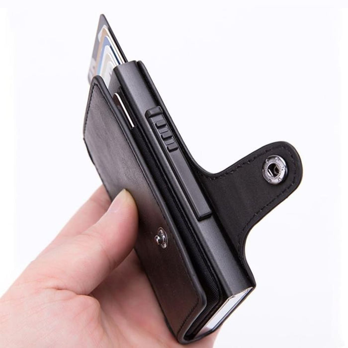 Anti Magnetic Rfid Pu Leather Wallet With Card Slots