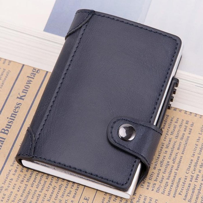 Anti Magnetic Rfid Pu Leather Wallet With Card Slots