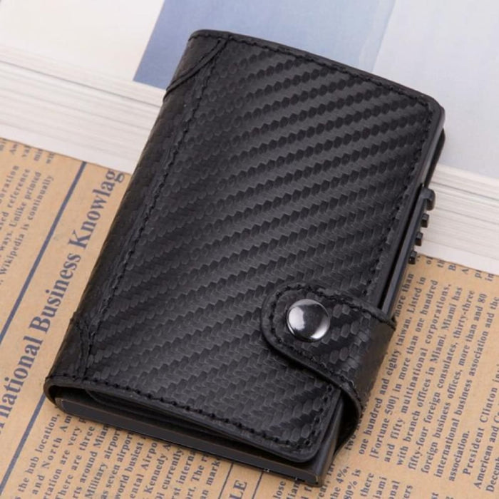 Anti Magnetic Rfid Pu Leather Wallet With Card Slots