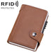 Anti Magnetic Rfid Pu Leather Wallet With Card Slots