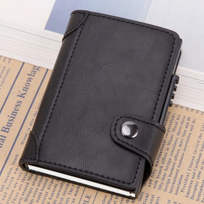Anti Magnetic Rfid Pu Leather Wallet With Card Slots