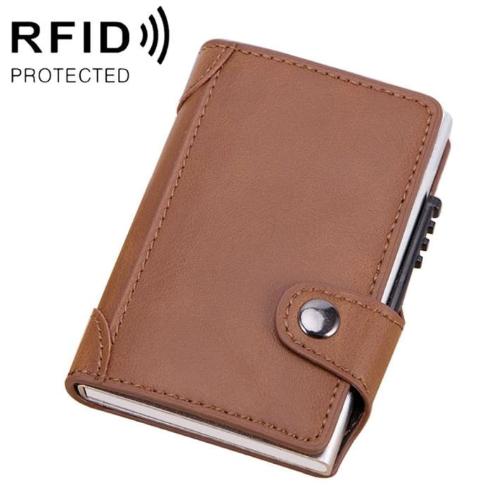 Anti Magnetic Rfid Pu Leather Wallet With Card Slots