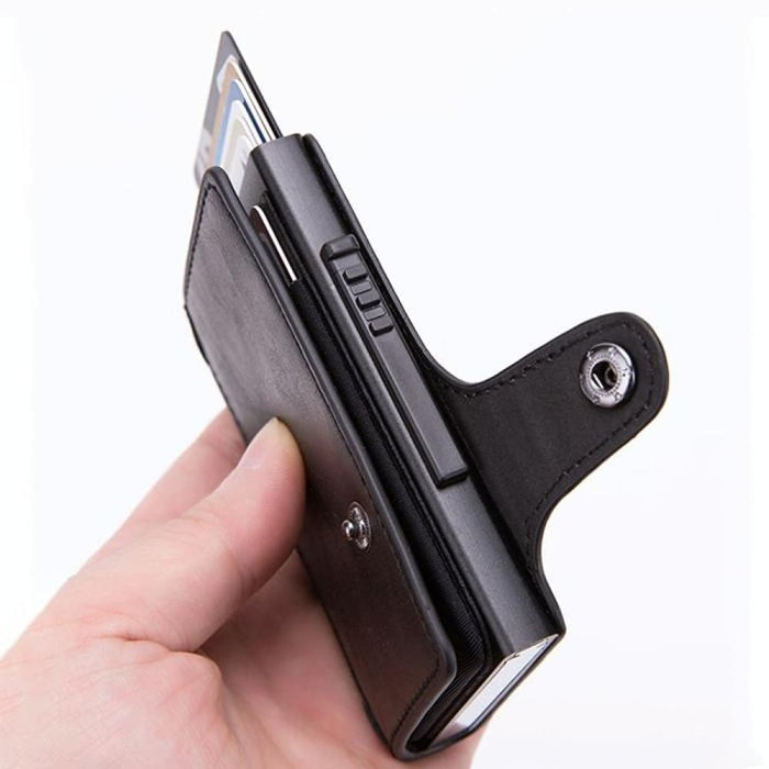 Anti Magnetic Rfid Pu Leather Wallet With Card Slots