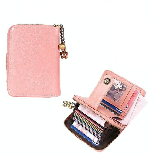 Anti Magnetic Rfid Wallet With Card Slots For Ladies