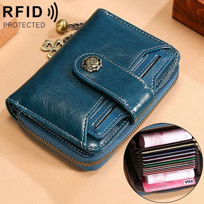 Anti Magnetic Rfid Wallet With Card Slots For Ladies