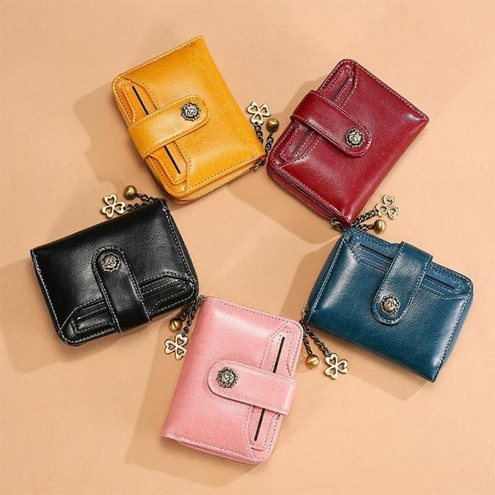Anti Magnetic Rfid Wallet With Card Slots For Ladies