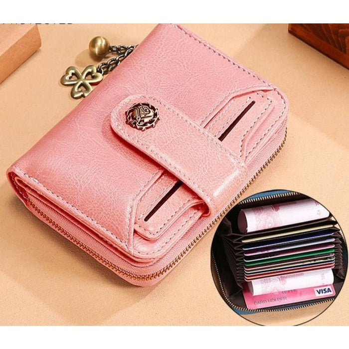 Anti Magnetic Rfid Wallet With Card Slots For Ladies