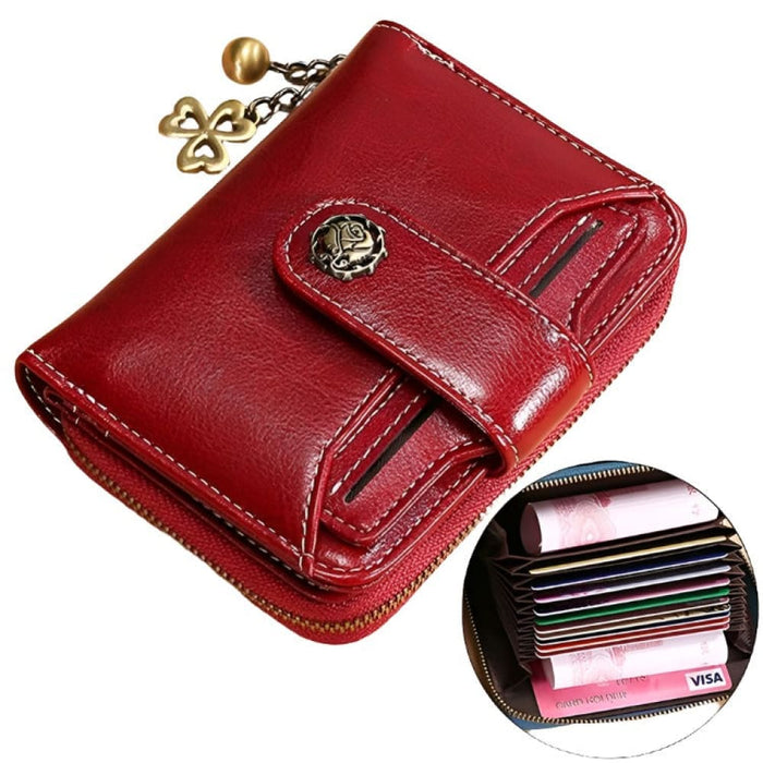 Anti Magnetic Rfid Wallet With Card Slots For Ladies