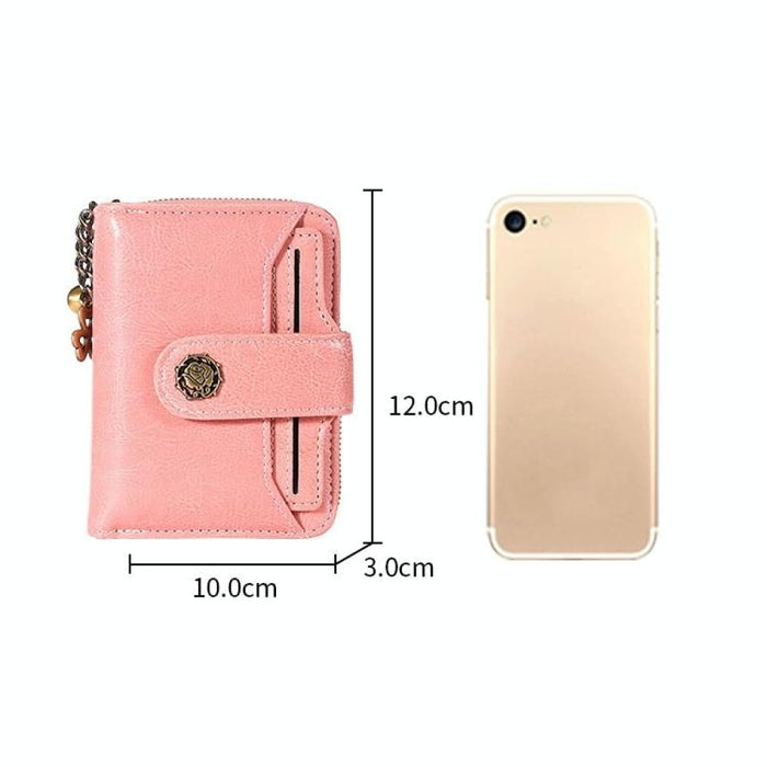 Anti Magnetic Rfid Wallet With Card Slots For Ladies