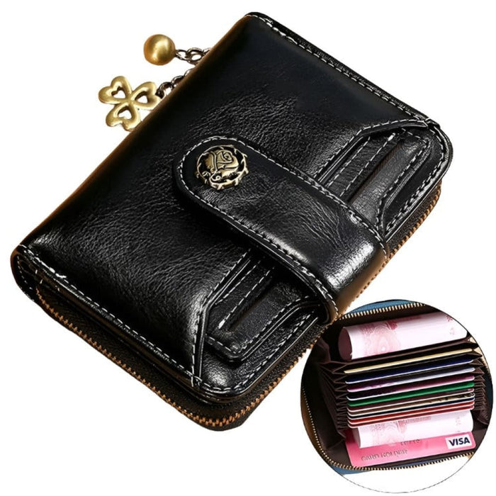 Anti Magnetic Rfid Wallet With Card Slots For Ladies