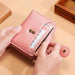 Anti Magnetic Rfid Wallet With Card Slots For Ladies