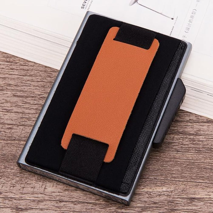 Anti Magnetic Rfid Wallet With Pop Up Card Slot