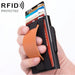 Anti Magnetic Rfid Wallet With Pop Up Card Slot