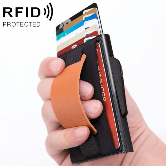 Anti Magnetic Rfid Wallet With Pop Up Card Slot