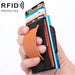 Anti Magnetic Rfid Wallet With Pop Up Card Slot