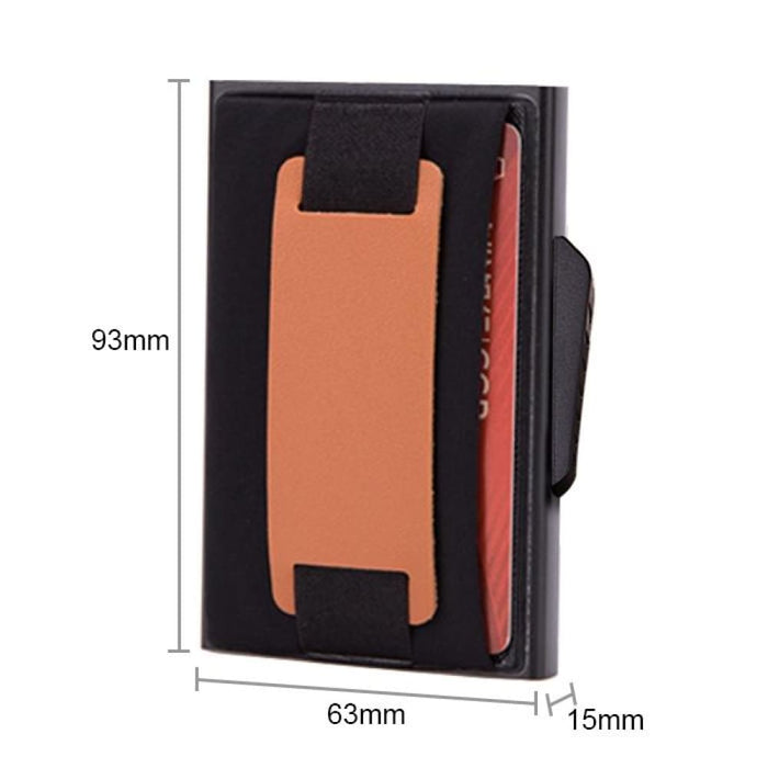 Anti Magnetic Rfid Wallet With Pop Up Card Slot