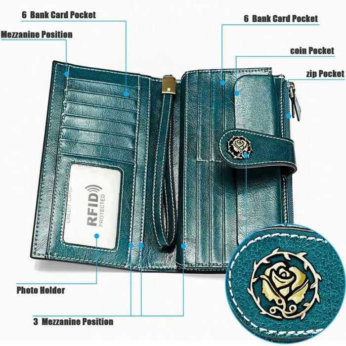 Anti Magnetic Rfid Wallet For Women