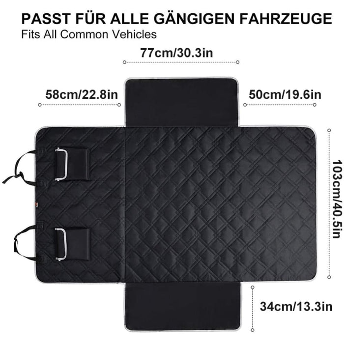 Anti-scratch Nonslip Waterproof Pet Cargo Liner Mat with 2