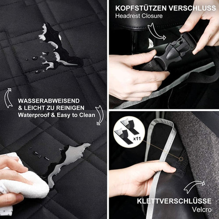 Anti-scratch Nonslip Waterproof Pet Cargo Liner Mat with 2