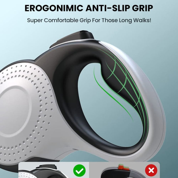 Anti-slip Handle Flashlight no Tangle Poop Bag Dispenser