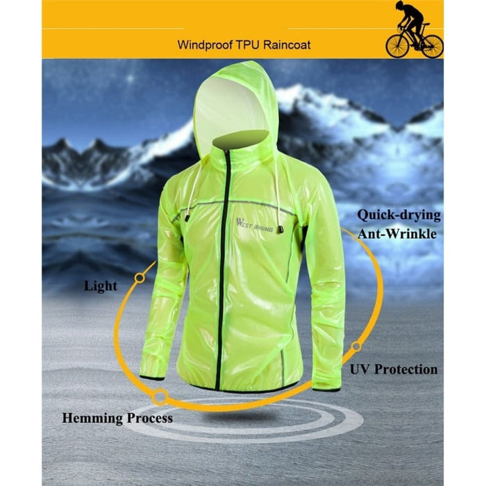 Anti-uv Windbreaker Cycling Raincoat
