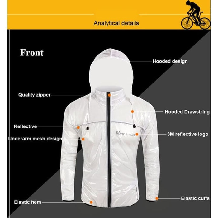 Anti-uv Windbreaker Cycling Raincoat