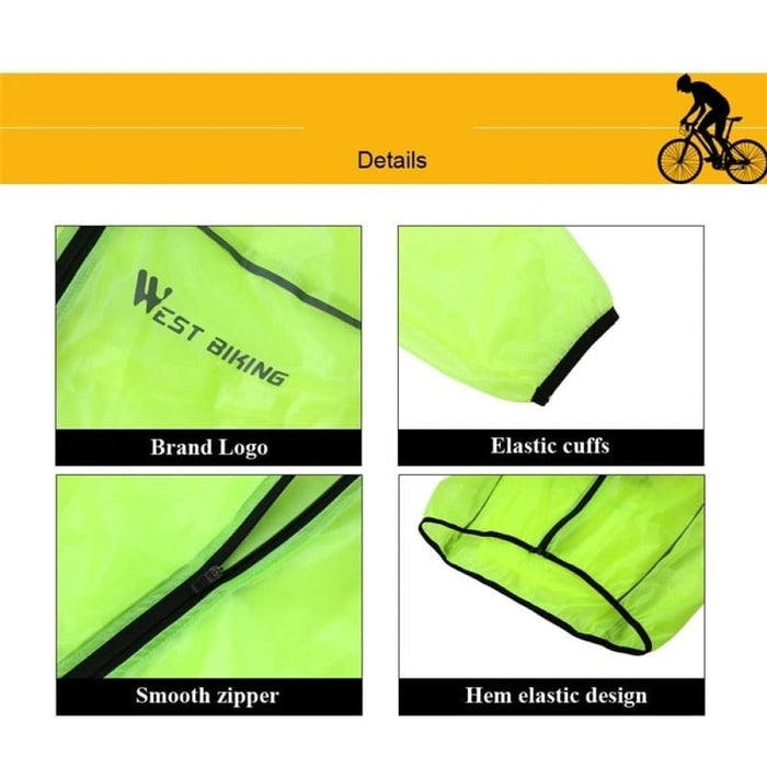 Anti-uv Windbreaker Cycling Raincoat