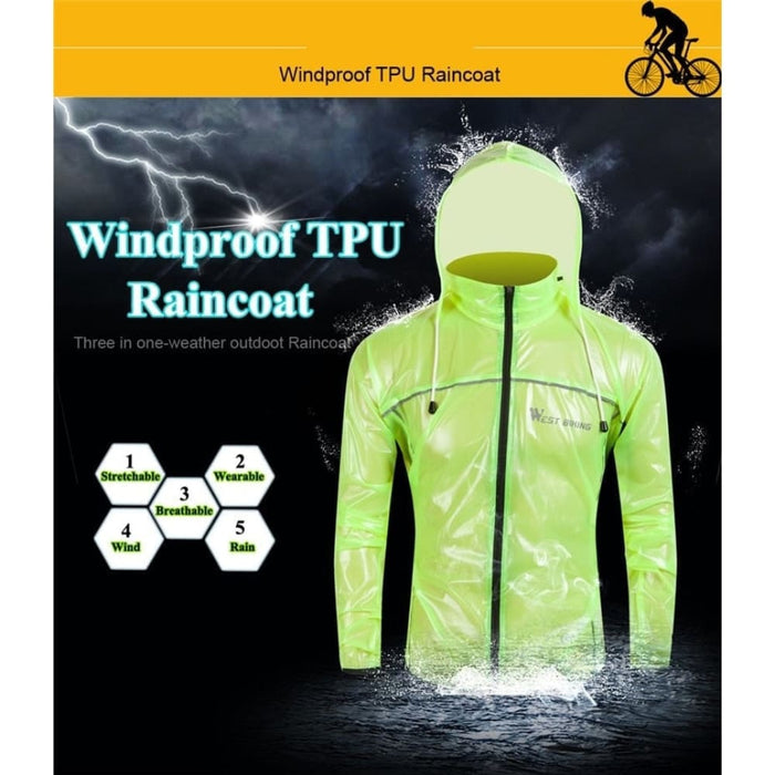 Anti-uv Windbreaker Cycling Raincoat