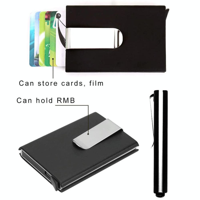 Antimagnetic Frosted Credit Card Holder Wallet 10 6.6cm