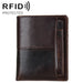 Antimagnetic Rfid Mens Leather Wallet With Detachable Card