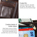 Antimagnetic Rfid Mens Leather Wallet With Detachable Card