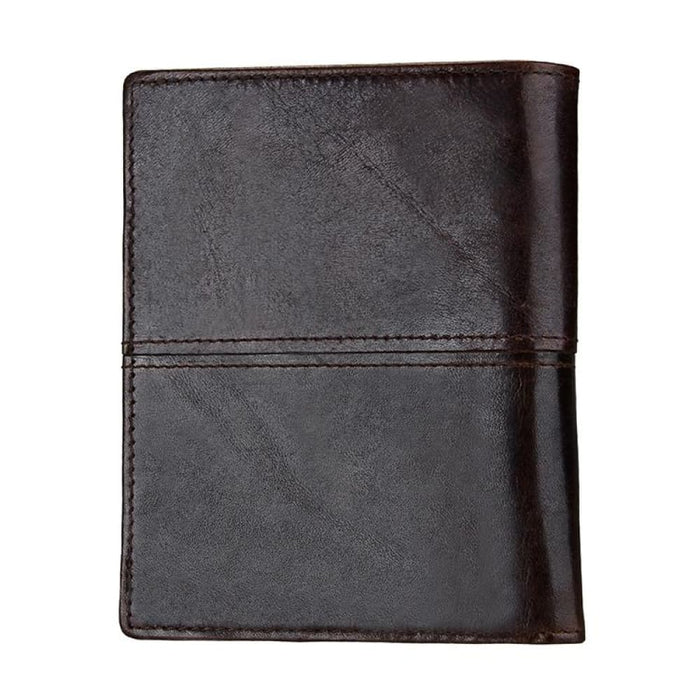 Antimagnetic Rfid Mens Leather Wallet With Detachable Card