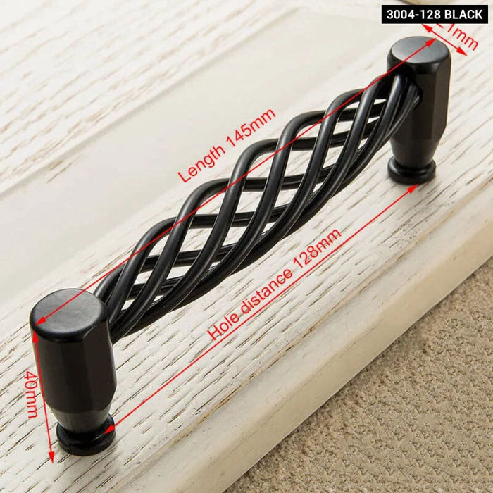 Antique Bronze Birdcage Cabinet Handles