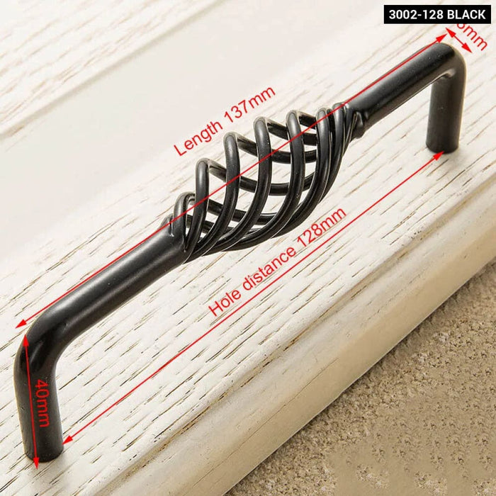 Antique Bronze Birdcage Cabinet Handles