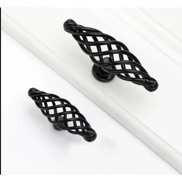 Antique Bronze Birdcage Cabinet Handles