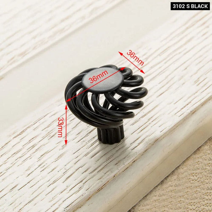 Antique Bronze Birdcage Cabinet Handles