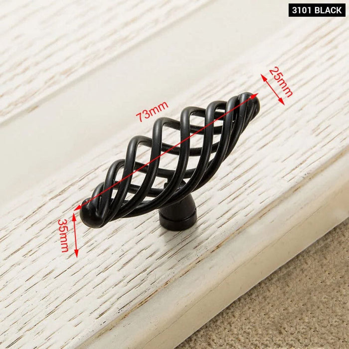 Antique Bronze Birdcage Cabinet Handles