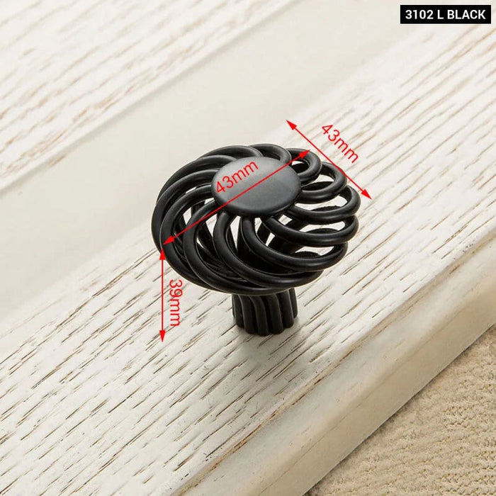 Antique Bronze Birdcage Cabinet Handles