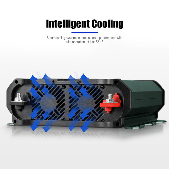 2000W / 4000W Pure Sine Wave Inverter 12V To 240V Remote Control Boat