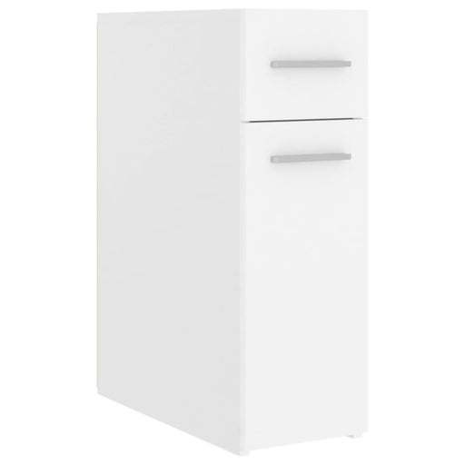 Apothecary Cabinet White 20x45.5x60 Cm Chipboard Nbaxoo