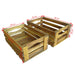 Apple Crate Set 2 Pieces Solid Acacia Wood Atiko