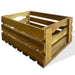 Apple Crate Set 2 Pieces Solid Acacia Wood Atiko
