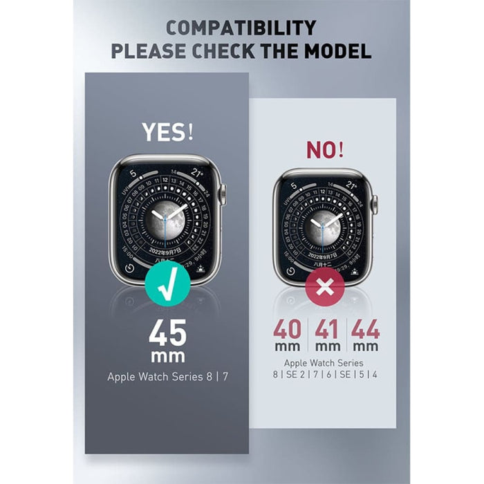 For Apple Watch 8/7 Case 45mm Armorbox Rugged Durable Band